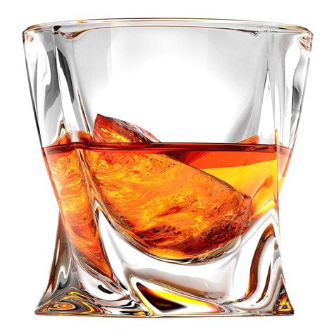 Buy Ashcroft Twist Whiskey Glasses 10oz Set Or 2 Rocks Whisky Glasses Crystal Scotch