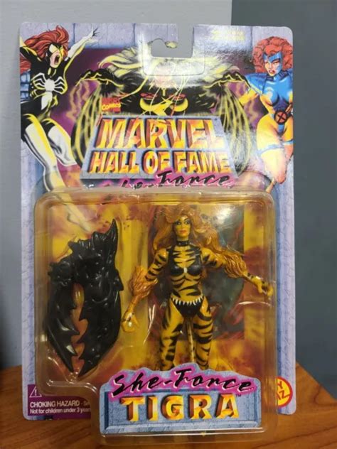 Marvel Hall Of Fame She Force Tigra Action Figure Toy Biz 1997 Nib 16