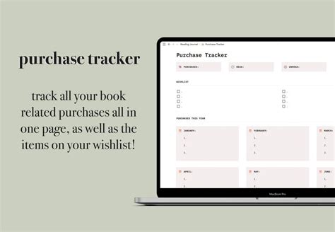 Notion Reading Journal Reading Tracker Notion Template Etsy Canada