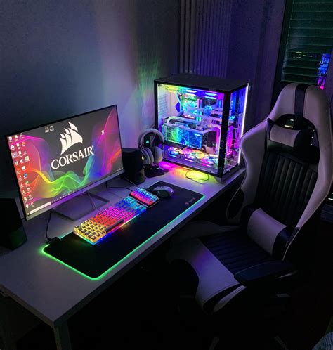 I Need More Rgb In 2020 Video Game Room Design Video Game Rooms Gaming Room Setup