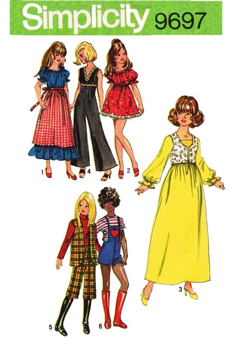 E750 Copy Of Vintage Simplicity Pattern 9697 Barbie Doll Etsy