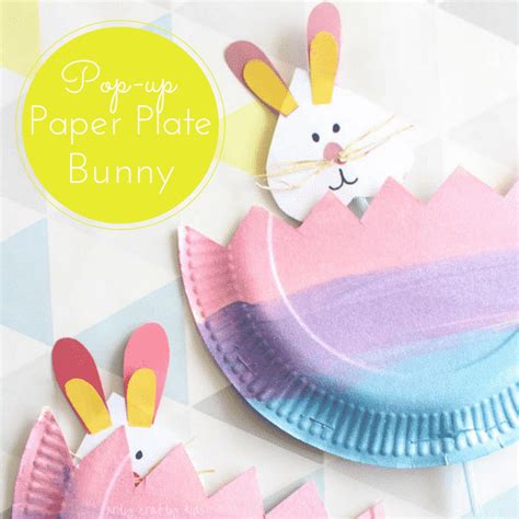Pop Up Paper Plate Bunny Arty Crafty Kids