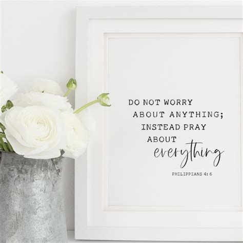 Philippians 46 7 Do Not Be Anxious Bible Verse Printable Wall Etsy