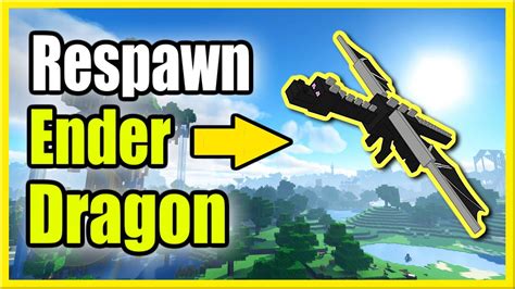 How To Respawn The Ender Dragon In Minecraft End Crystal Recipe Youtube