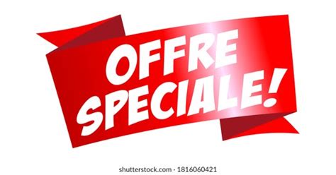Offre Special Offer On Red Ribbon Stock Vector Royalty Free