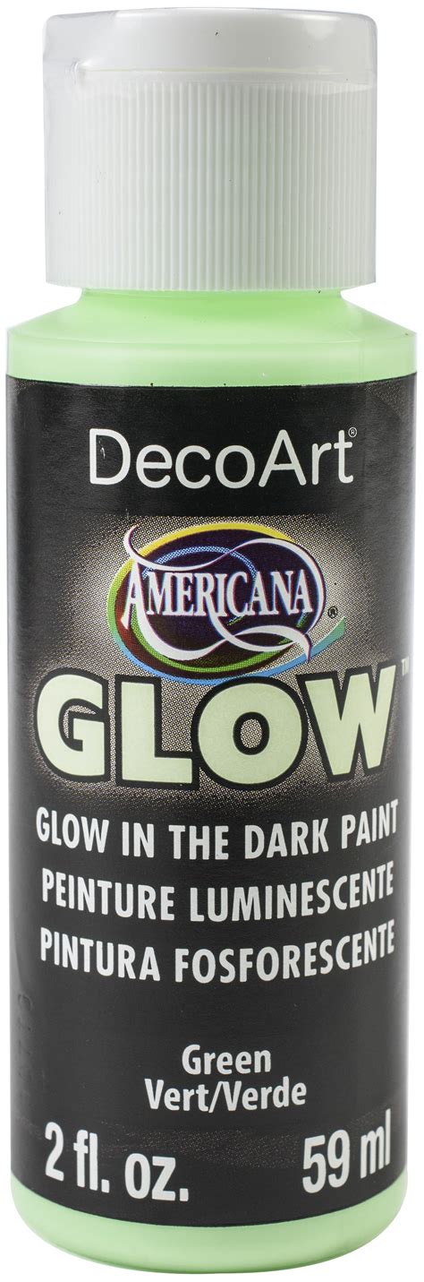 Americana Glow In The Dark Paint 2oz Green Michaels