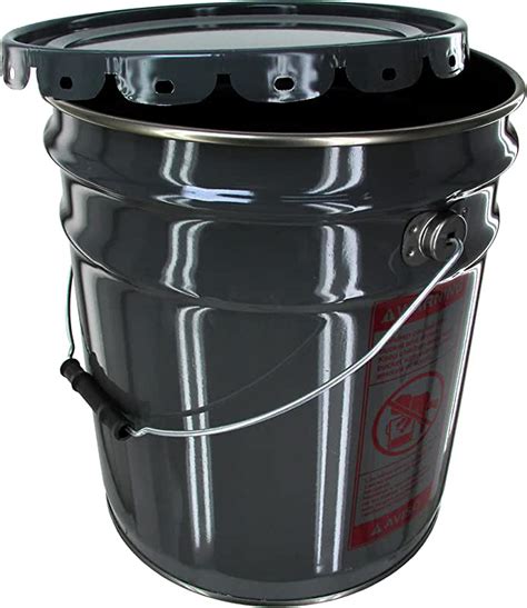 5 Gallon Steel Bucket With Lid