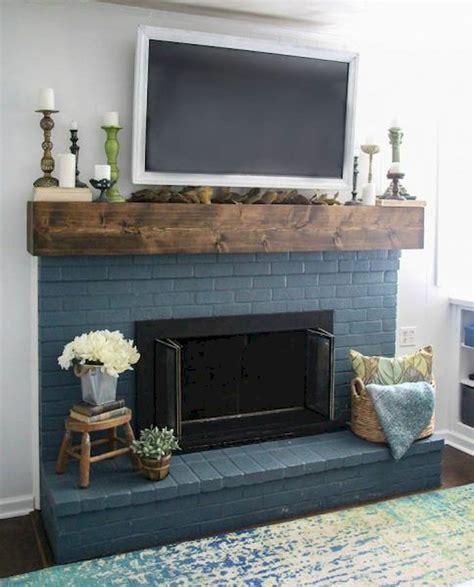 20 Brick Fireplace Mantel Decor Ideas