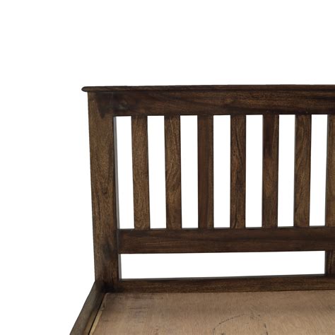 1 bed = 72w x 78d inch (182.88 x 198.12 cms) mattress area, 2 bedside: Niagara Sheesham Wood King Size Bed in Teak Finish ...