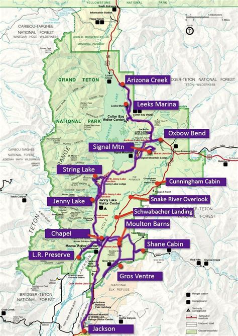 Printable Map Of Grand Teton National Park Printable Templates