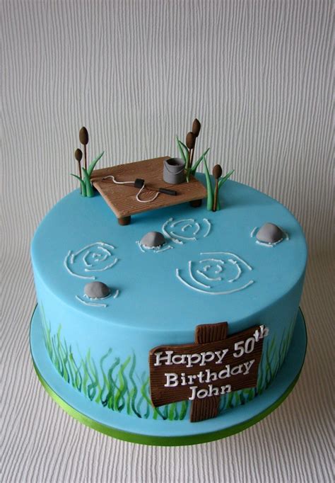 Fish Cake Birthday 50th Birthday Cake Cupcake Birthday Cake