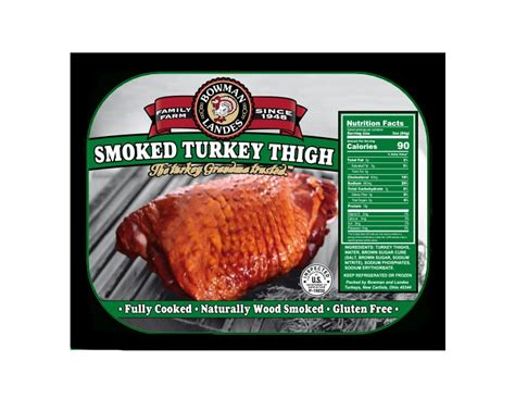 Smoked Turkey Thighs Case Bowman And Landes Turkeys