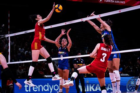 The Chinese Womens Volleyball Team Lost 1 3 To The Italian Womens