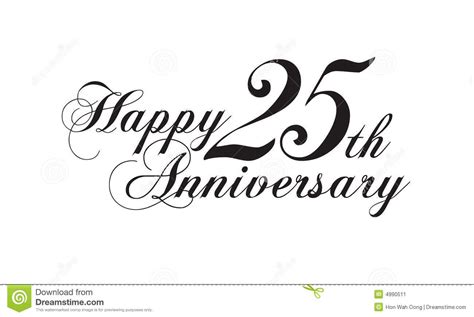 25th Anniversary Royalty Free Stock Photo Image 24410545 Silver