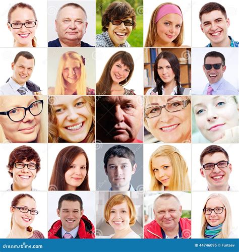 Faces Collage Royalty Free Stock Photo 44746095