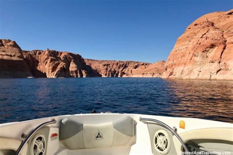 Have Fun Boating Navajo Canyon On Lake Powell In Arizona Retired And