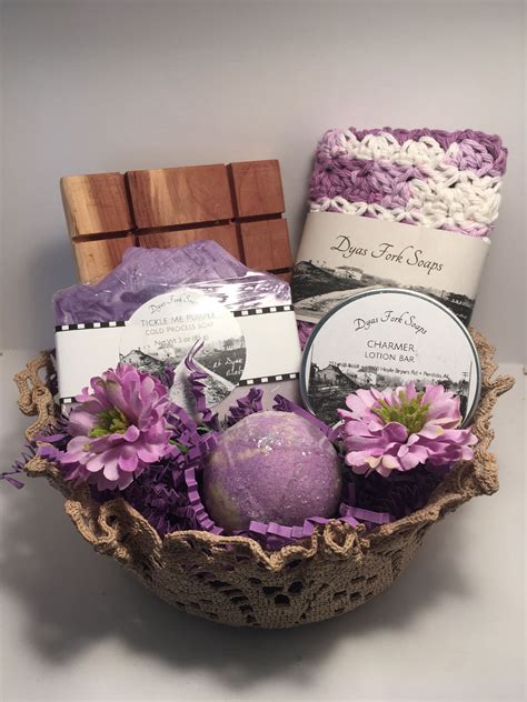 Handmade Soap T Baskets Lavender Soap T Basket With Wood Wick