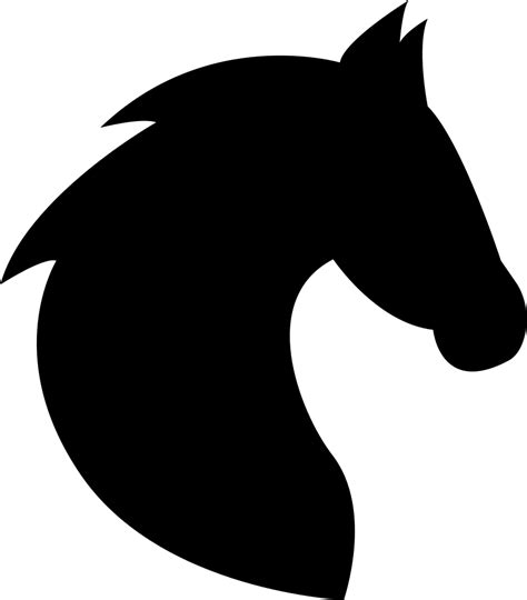 Download Black Head Horse Side View With Horsehair Svg Png Icon Free Download (#74663) - OnlineWebFonts.COM