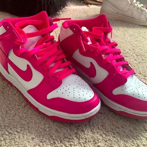 Womens High Dunk “pink Prime” Size 7 Pink Nike Shoes Hot Pink