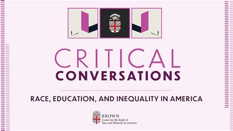 Critical Conversations Race Inequality And Education In America