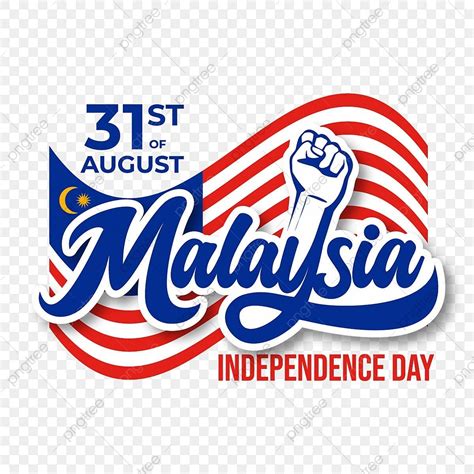 Malaysia Independance Day Vector Hd Png Images Greeting Text Of Happy