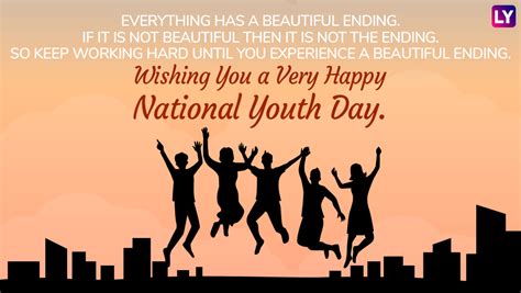 Youth is happy because it has the capacity to see beauty. National Youth Day 2019 Wishes: Best WhatsApp Stickers ...