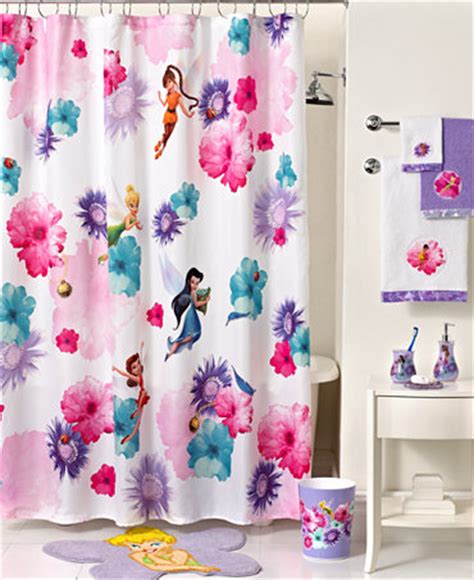 Disney jay franco & sons disney princess timeless elegance 72 x 72 pink fabric shower curtain. Disney Bath Accessories, Fairies Rosey Shower Curtain ...