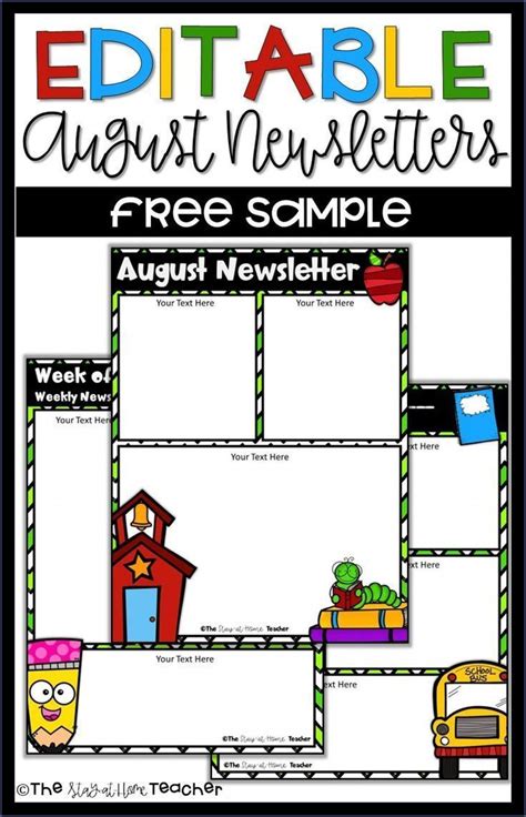 Free Editable Daycare Newsletter Templates For Word | School newsletter