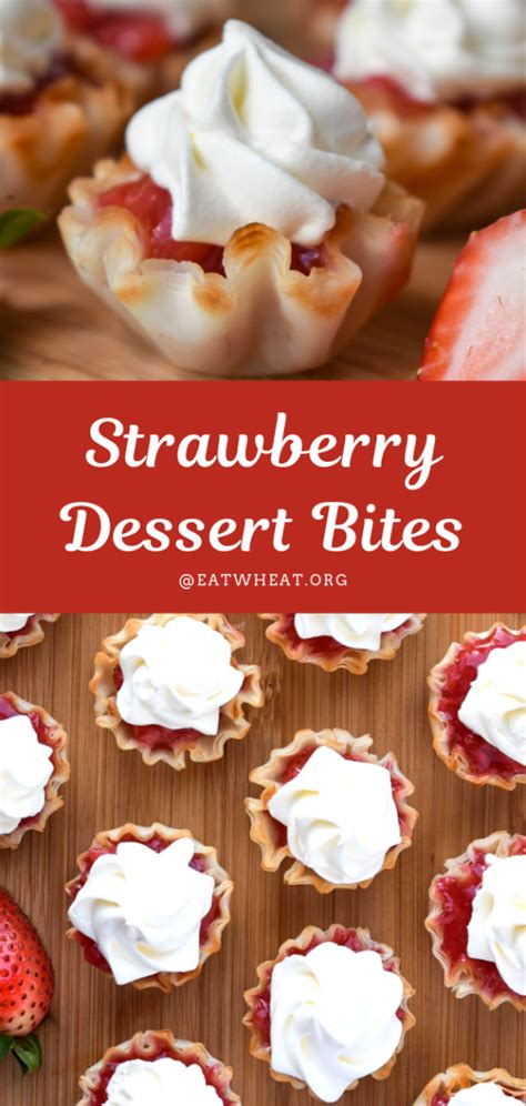 Only 80 calories per serving; Low-Calorie Strawberry Dessert Bites with Cream Cheese | Eat Wheat in 2020 | Dessert bites ...