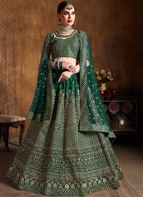 Green Bridal Lehenga Online Dresses Images 2022