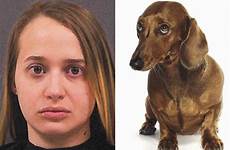 dog sex having woman arrested herself dachshund filming sausage after allegedly marie dailystar