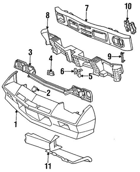 Bumper And Components Front For 1986 Chevrolet Camaro Gmpartsnow