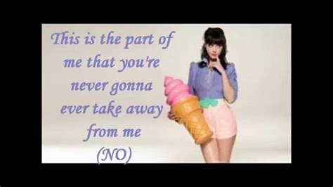 Katy Perry Part Of Me Lyrics Youtube