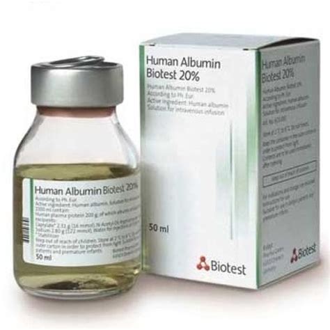 human albumin 20 biotest 50ml