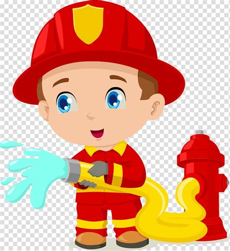 Fireman Illustration Firefighter Cartoon Cartoon Fireman Transparent