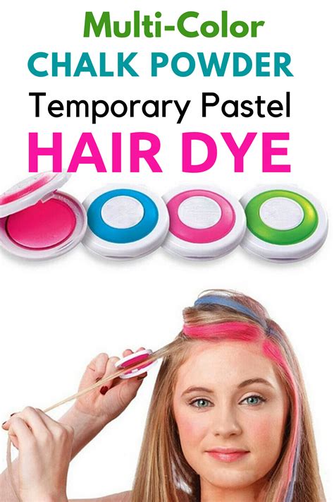 Multi Color Chalk Powder Temporary Pastel Hair Dye In 2020 Dyed Hair