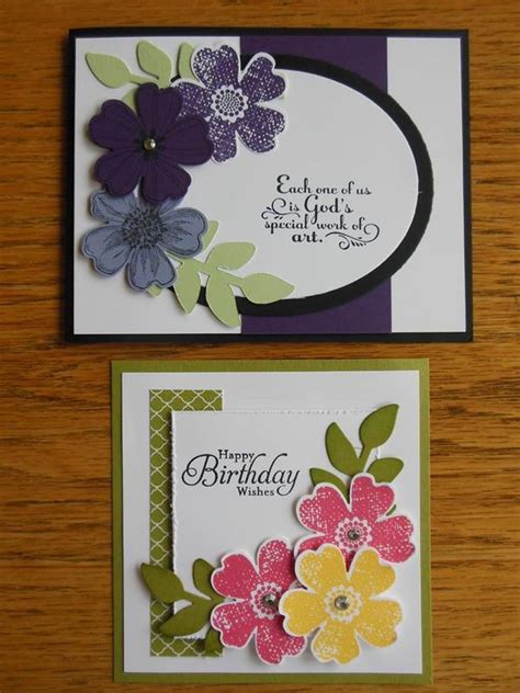 Simple Cards Birthday Cards Flower Cards