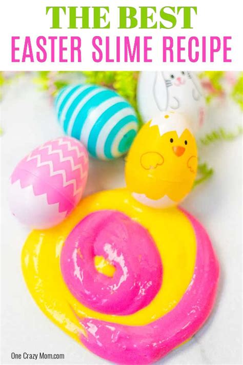 Easter Slime How To Make Slime For Easter With 3 Ingredients