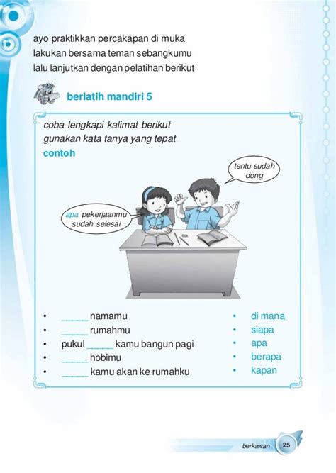Materi Pelajaran Bahasa Indonesia Kelas 2 Sd Semester 2 - Cara Mengajarku