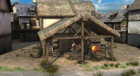 Medieval smithy - 3D scene - Mozaik Digital Education and Learning