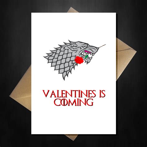 funny game of thrones valentine s day card valentines is coming valentines cards cards