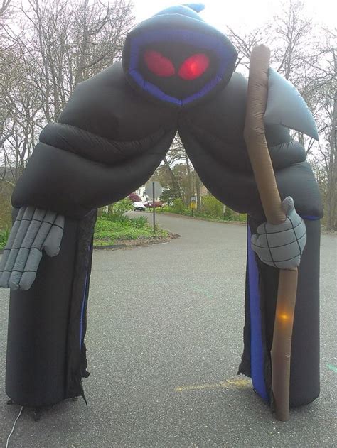 Gemmy Halloween Grim Reaper Airblown Inflatable Huge 9 Ft Light Up Rare