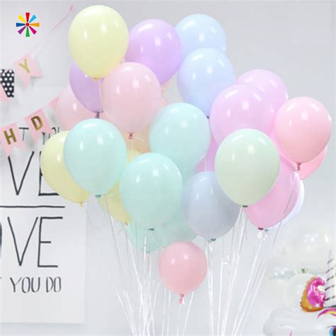 100 Helium Balon 12 Inches 18 Inch Pastel Blue Pink