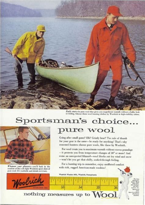 Sportsmans Choice Pure Wood Vintage Woolrich Sportsman Outdoor Life