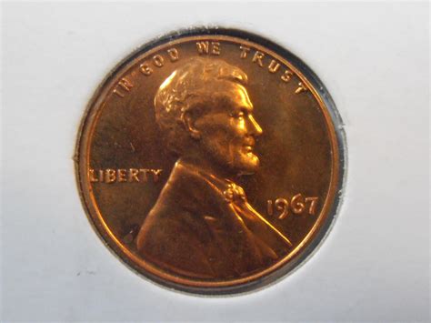 1967 P Lincoln Cent Bu Premium Special Mint Set Coin 67plr1 For