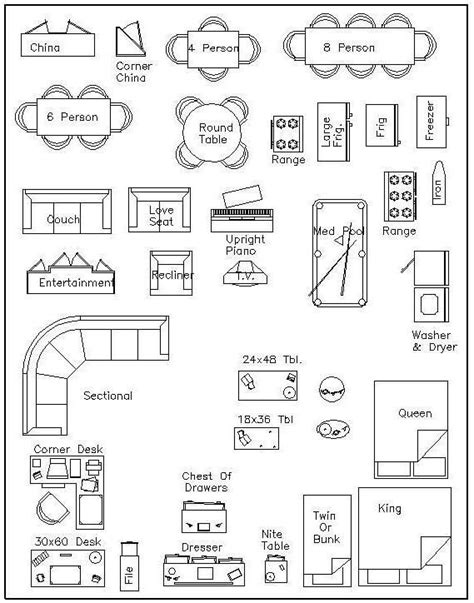 Free Printable Office Furniture Templates