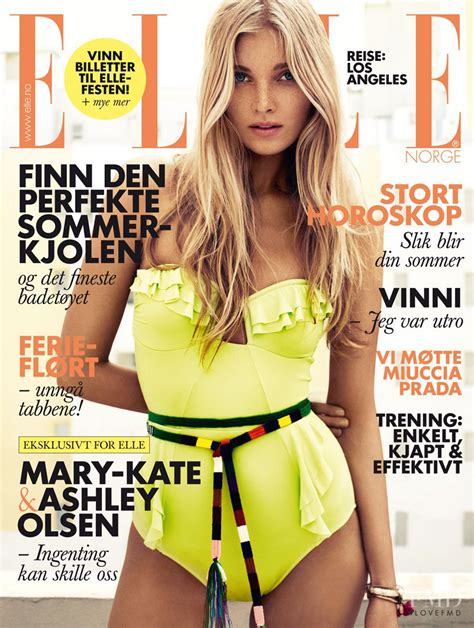 Cover Of Elle Norway With Elsa Hosk June 2012 Id13125 Magazines