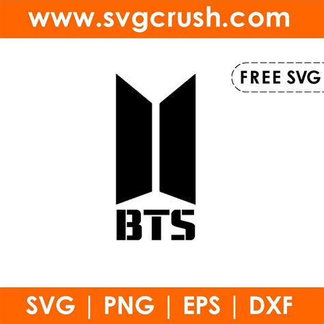 Free Bts Logo Svg Free Cut Files DXF PNG EPS Format Available
