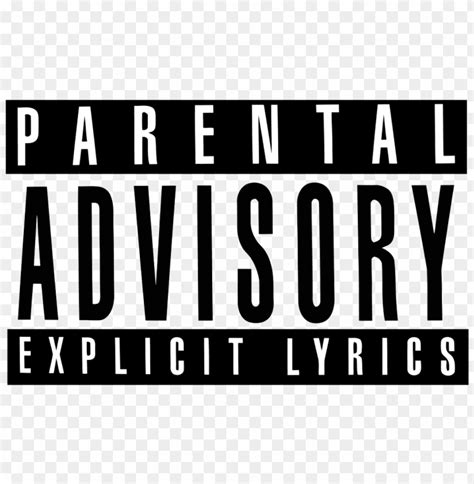 Parental Advisory Explicit Lyrics Png Image With Transparent Background