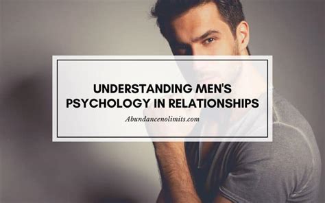 Understanding Mens Psychology In Relationships